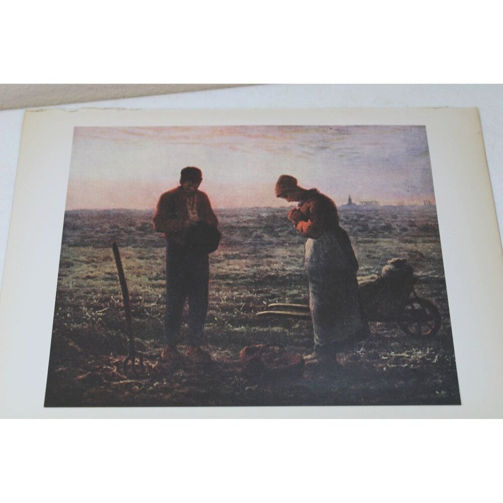 Millet Print The Angelus Vintage 93554 Barbizon School